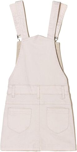 Girls Casual Denim Overalls Stretch Material Dress Button Sleeveless Ajustable Strap Jean Fashion Wear 3-11T in Saudi Arabia
