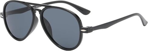 OWL Kids Aviator Sunglasses UV400 Protection Lens Colorful Plastic Frame Childrens Aviators for Boys Girls in Saudi Arabia