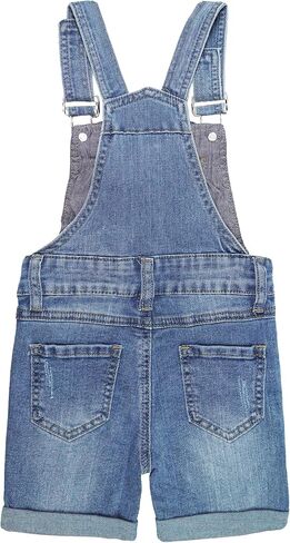KIDSCOOL SPACE Girls Shorts, Baby Little Girls Stretchy Denim Shortalls in Saudi Arabia