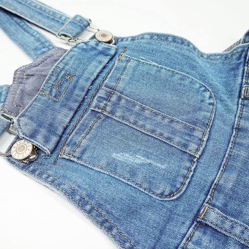 KIDSCOOL SPACE Girls Shorts, Baby Little Girls Stretchy Denim Shortalls in Saudi Arabia