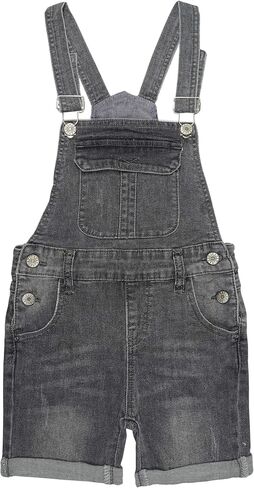 KIDSCOOL SPACE Girls Shorts, Baby Little Girls Stretchy Denim Shortalls in Saudi Arabia