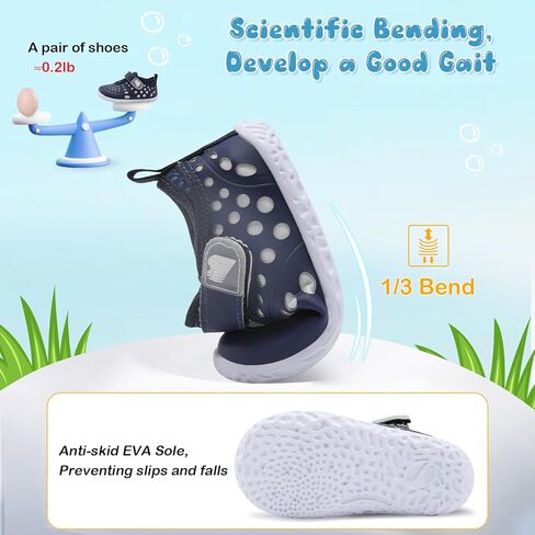 أحذية رياضية للأطفال من BARERUN أحذية مائية حافية القدم للأطفال قابلة للتنفس أحذية مائية سهلة الارتداء سريعة الجفاف للسباحة على الشاطئ وحمام السباحة وركوب الأمواج خفيفة الوزن للفتيات والأولاد أحذية رياضية للمشي في الأماكن المغلقة والخارجية in Kuwait