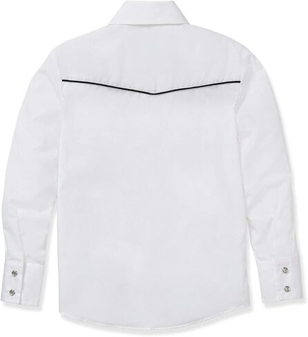ELY CATTLEMAN Boys' Long Sleeve Solid Western Shirt with Piping in Kuwait