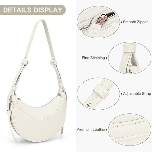 حقيبة سرج للنساء حقيبة كتف هلال محفظة عصرية حقيبة كروسبودي حقيبة يد هوبو in Kuwait