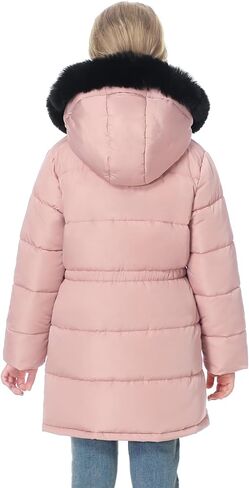 معطف شتوي طويل للفتيات من MOERDENG مقاوم للماء سترة منتفخة دافئة للأطفال in Kuwait