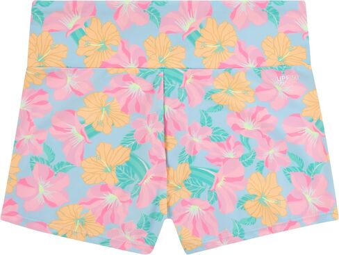 Hurley Girls' Swim Shorts, Blue Ice/Floral, M in Saudi Arabia