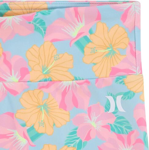 Hurley Girls' Swim Shorts, Blue Ice/Floral, M in Saudi Arabia