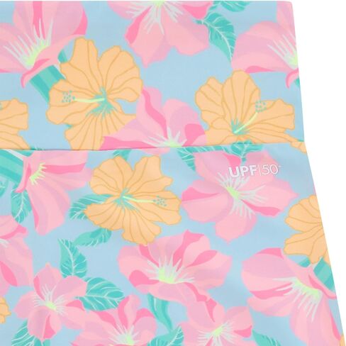Hurley Girls' Swim Shorts, Blue Ice/Floral, M in Saudi Arabia