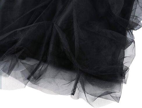 تنورة نسائية طويلة من التول توتو ماكسي طول الأرض بطبقات عالية الخصر فستان الزفاف والسهرات والحفلات تنورة منتفخة على شكل حرف a in Kuwait