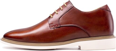 أحذية CHAMARIPA الرجالية ذات الارتفاع المتزايد - أحذية رسمية ذات كعب مخفي بأربطة وكعب مخفي للعمل الرسمي، أحذية ديربي رسمية تجعلك بطول 2.36 بوصة / 2.76 بوصة أو 3.15 بوصة مصنوعة يدويًا in Kuwait