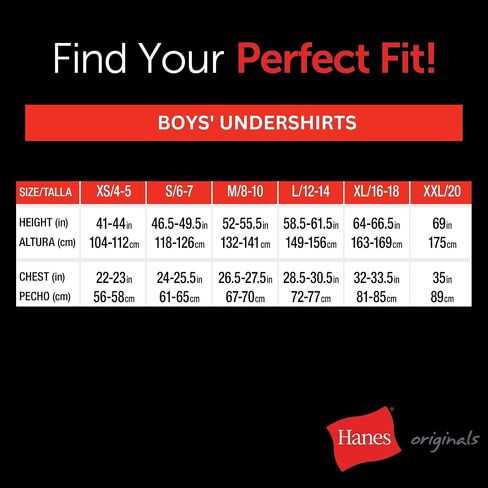مجموعة قمصان داخلية Hanes Big Originals للأولاد، قطن مطاطي، أسود ومتنوع، 5 قطع in Saudi Arabia