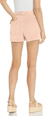 PAIGE womens ANESSA SELF TIE HIGH WAISTED SHORT Denim Shorts in Kuwait