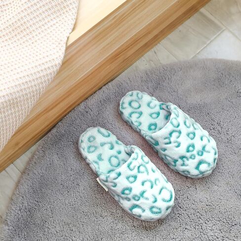 FY FIBER HOUSE Women's Slipper Memory Foam House Slippers for Women with Leopard Print Soft Fuzzy Non-Slip Indoor Shoes for Bedroom in Saudi Arabia