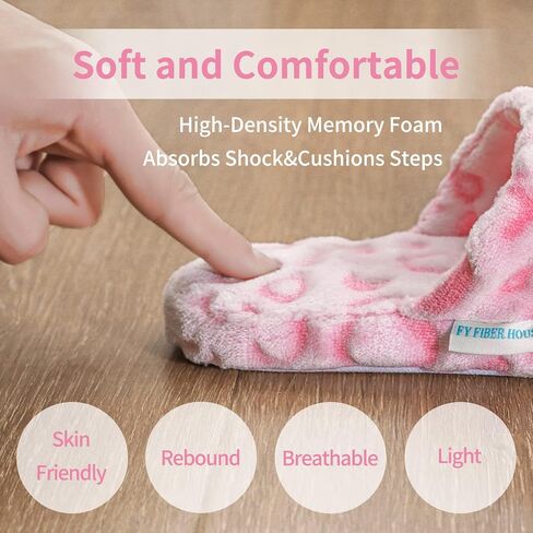 FY FIBER HOUSE Women's Slipper Memory Foam House Slippers for Women with Leopard Print Soft Fuzzy Non-Slip Indoor Shoes for Bedroom in Saudi Arabia