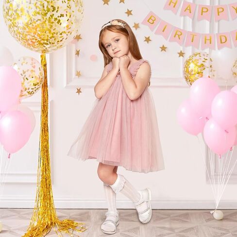 Layered 3D Butterfly Tutu Dress 1-6Years Toddler Girls Sleeveless Tulle Butterfly Wing Fairy Dress with Socks in Saudi Arabia