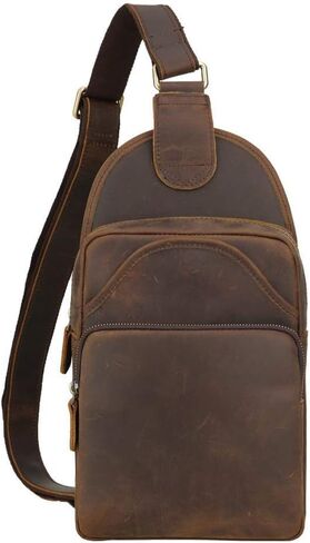 حقيبة صدر بحمالة جلدية عتيقة من TIDING، حقائب كتف كاجوال للرجال in Kuwait