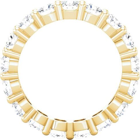 7 Carat (ctw) 14K White Gold Round Diamond Ladies Eternity Wedding Anniversary Stackable Ring Band Value Collection in Saudi Arabia