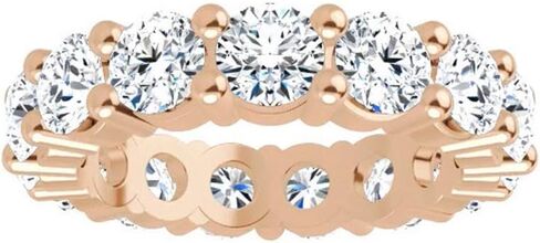7 Carat (ctw) 14K White Gold Round Diamond Ladies Eternity Wedding Anniversary Stackable Ring Band Value Collection in Saudi Arabia