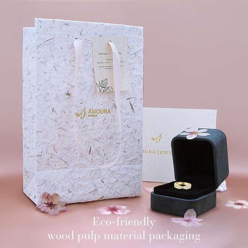 Amourajewels خواتم ألماس حقيقية للنساء، عصابات زفاف ألماس ذهبية ملتوية لها، خواتم ألماس S925 مطلية بالذهب عيار 18 قيراط، خواتم الذكرى السنوية من الذهب الأصفر، حلقات نصف الخلود قابلة للتكديس in Kuwait