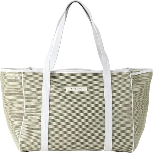qbag paris Nest Zip, Large, Non-See-Through Shoulder Bag, Tote Lessons, Men's, Women's, Mother's Capacity, Large, Popular, Lightweight, Washable, Casual,Computer,green in Kuwait