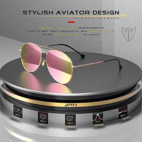 ATTCL Polarized Sunglasses for Women Men UV Protection Classic Trendy UV400 Sunnies for Pilot in Saudi Arabia