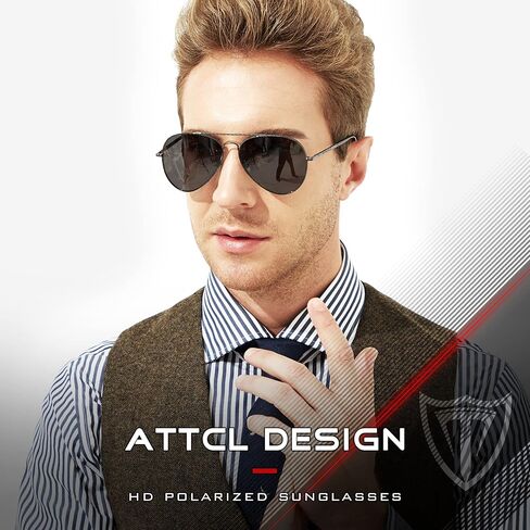 ATTCL Polarized Sunglasses for Women Men UV Protection Classic Trendy UV400 Sunnies for Pilot in Saudi Arabia