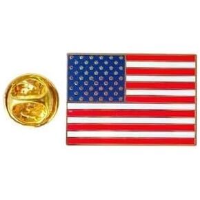 اوفشال فيلو ستيزن دبوس طية صدر بتصميم العلم الامريكي مصنوع في الولايات المتحدة الامريكية اصلي من او اف سي، 1 انش، مينا صلبة، مينا صلبة in Kuwait