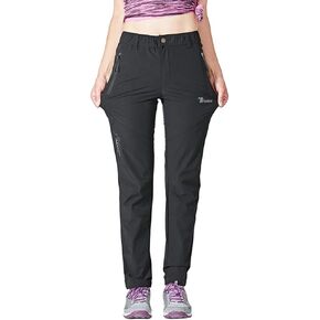 Rdruko Women's Outdoor Hiking Pants Lightweight Quick Dry Water Resistant Travel Fishing Pants with Pockets