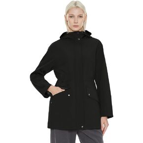 سترة Orolay النسائية العسكرية Anorak بسحاب وغطاء للرأس ملابس خارجية نشطة مع جيوب