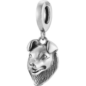 Multi Dog Breeds Memorial Gifts 925 Sterling Silver Charm Bead For Pandora & Similar Charm Bracelets or Necklaces