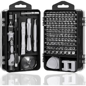 PlumHing 115-in-1 Precision Screwdriver Set, [Bearing Steel] Small Screwdriver Professional Magnetic Mini Repair Tool Kit for Phone, Computer, Watch, Laptop, Macbook, Game Console, Eyeglass, Electroni in Kuwait