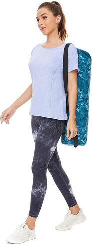 KYRIAD سراويل يوجا رياضية ملونة عالية الارتفاع للنساء مقاس 25 بوصة درزة داخلية نسائية عالية الخصر ناعمة لباس ضيق للتمرين 7/8 in Kuwait