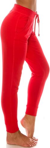 Women’s Cotton Blend Jogger Sweatpants with Pockets Lounge Wear Tapered Active Yoga Casual Travel Pants in Saudi Arabia