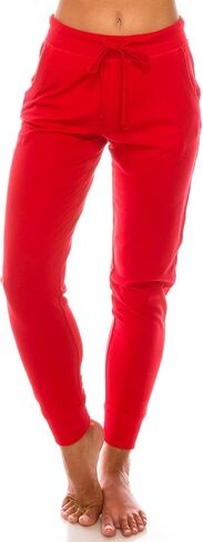 Women’s Cotton Blend Jogger Sweatpants with Pockets Lounge Wear Tapered Active Yoga Casual Travel Pants in Saudi Arabia