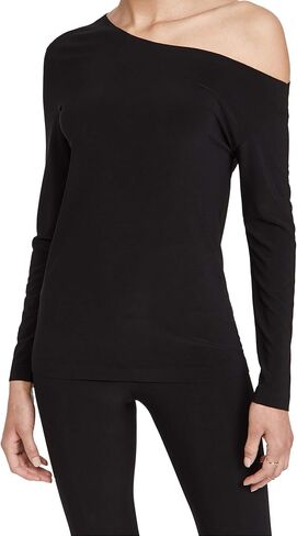 Norma Kamali Women's Long Sleeve Drop Shoulder Top in Saudi Arabia