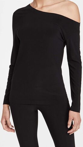 Norma Kamali Women's Long Sleeve Drop Shoulder Top in Saudi Arabia