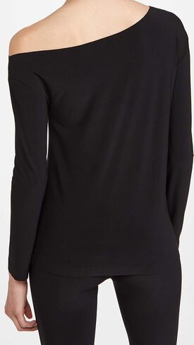 Norma Kamali Women's Long Sleeve Drop Shoulder Top in Saudi Arabia