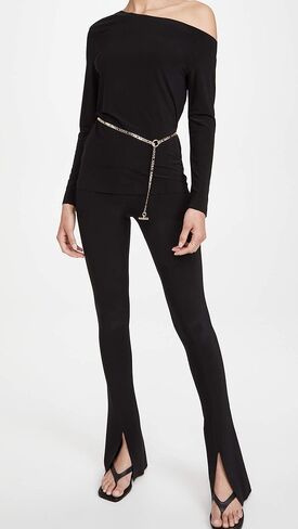 Norma Kamali Women's Long Sleeve Drop Shoulder Top in Saudi Arabia