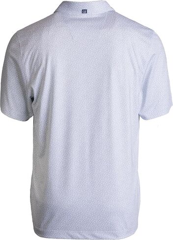 Cutter & Buck Pike Eco Pebble Print Stretch Recycled Mens Polo in Saudi Arabia