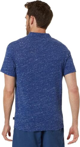 Lucky Brand Men's Short Sleeve Linen Johnny Collar Polo in Saudi Arabia