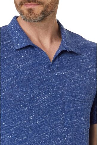 Lucky Brand Men's Short Sleeve Linen Johnny Collar Polo in Saudi Arabia