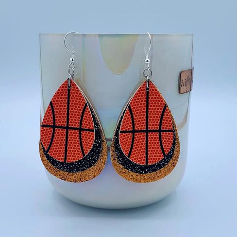 Basketball Earrings for Women - Basketball Earrings for Girls - Basketball Gifts - Basketball Jewelry - USA Flag Earrings - Basketball Mom Earrings - Basketball Earring in Saudi Arabia