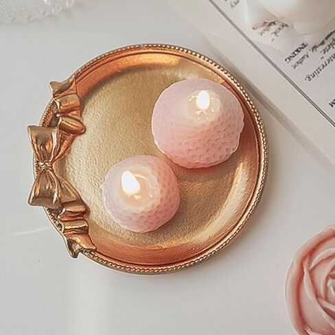 FRILAIF Jewelry Dish Tray, Ring Dish, Decorative Trinket Tray Jewelry Holder Organizing Necklace Earrings for Women, Small Key Bowl, Gift for Lover, Friends, Sisters, Daughter, Mother (Gold) in Kuwait