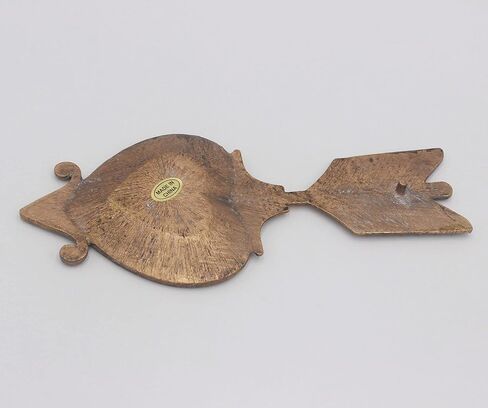 فنلي مي صينية مجوهرات ذهبية عتيقة بتصميم سهم الحب العتيق، حامل خاتم الزواج 8 × 3.3 انش in Kuwait