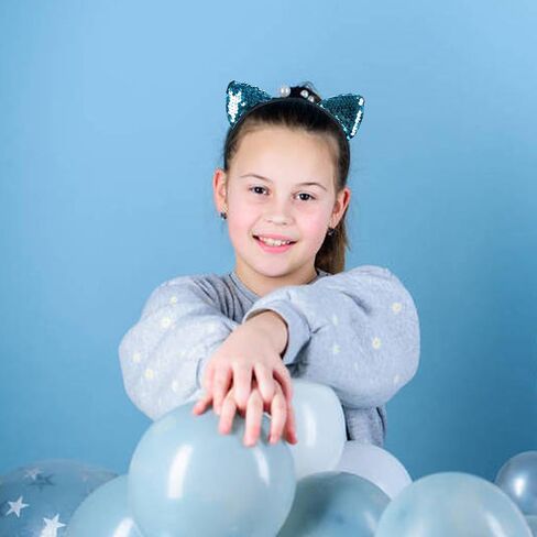 Luhiew 6pcs Glitter Cat Ears Headbands and 6pcs Sequins Cat Ears Headbands, Cute Animal Cat Costume Props for Daily and Dress Up Party in Kuwait