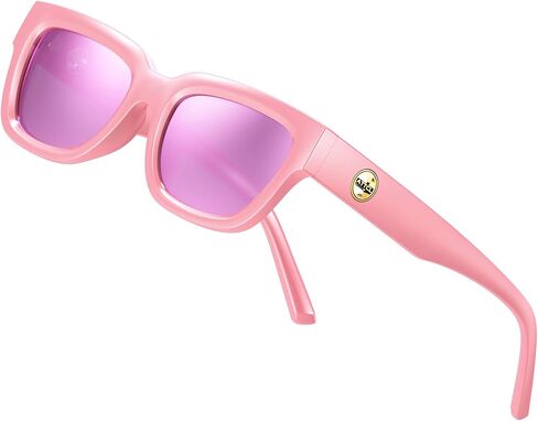 ATTCL Polarized Sunglasses for Women Men Fashion Trendy Golden Circle Rectangle Sunglasses in Saudi Arabia