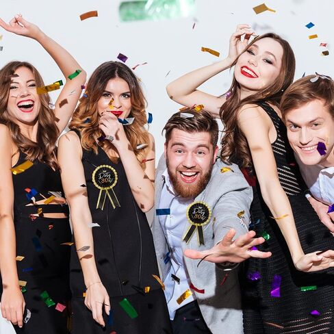 دبابيس شارة عيد الميلاد 30 من نسيج الساتان القذرة ، للنساء وردة عيد الميلاد 30 - شارات عيد الميلاد بروش - شريط جائزة عيد الميلاد الثلاثين - أسود وذهبي in Kuwait