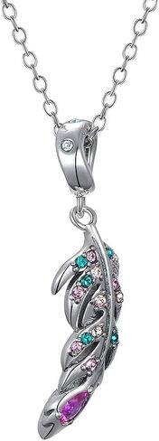 Bolenvi Colorful Swarovski Bird Feather 925 Sterling Silver Bead for Charm Bracelets & Necklaces w/Jewelry Gift Pouch in Saudi Arabia