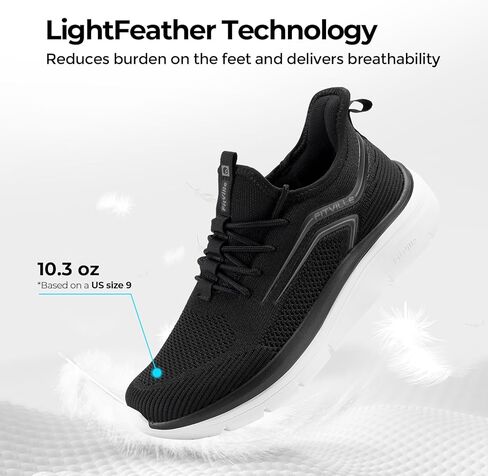 FitVille Men's Wide Walking Shoes Athletic Sneakers Lightweight Workout Slip-on Shoes for Hands Free - Cloud Strider V1 in Kuwait