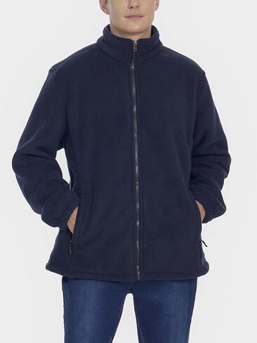 PAODIKUAI Men's Fleece Zip-Up Jacket Workout Fleece Jackets Full Zip Wool Warm Thick Coats with Pockets in Saudi Arabia